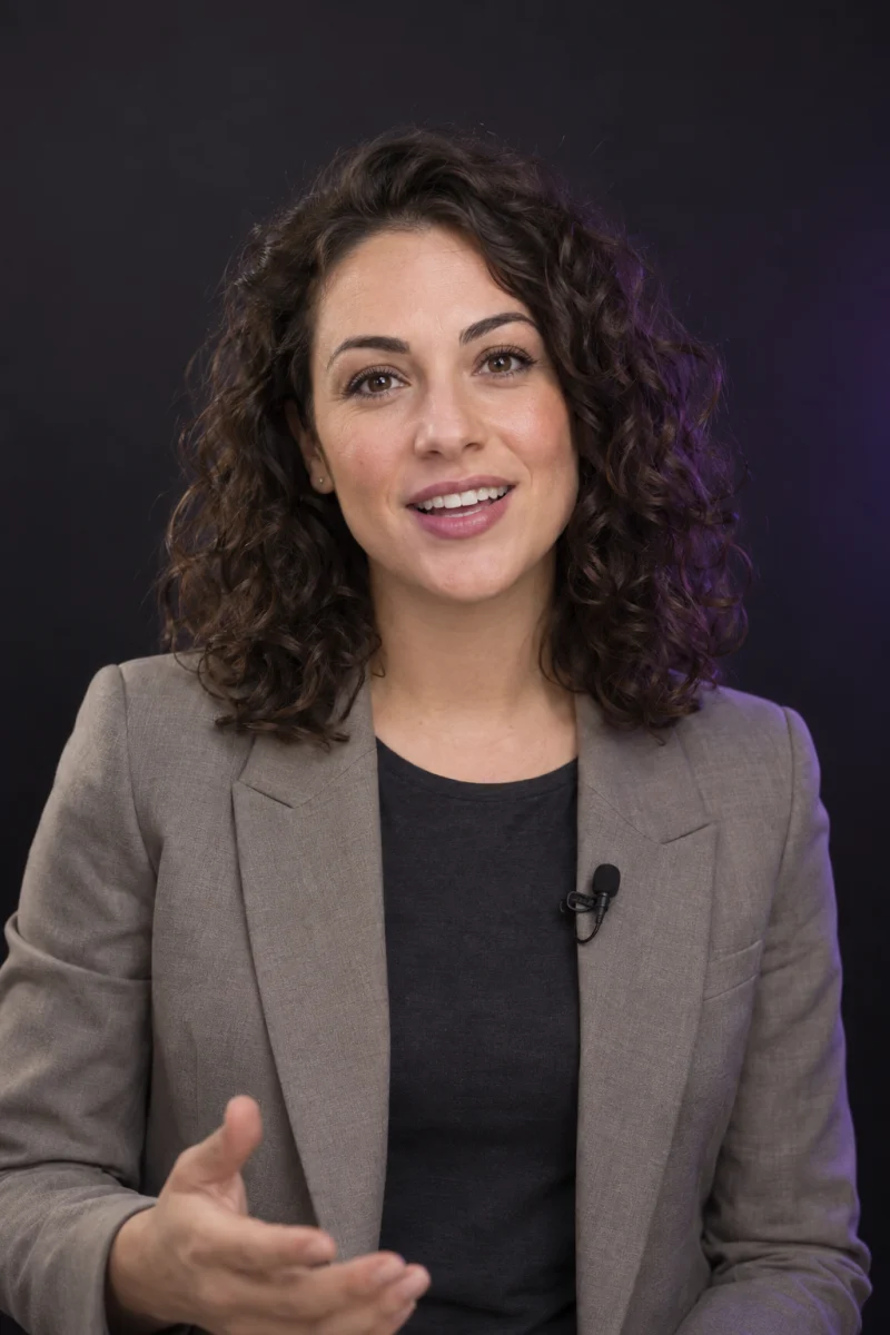 Fictional presenter used to illustrate reading to camera